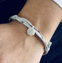 Bracelet Liberty médaille personnalisée 10mm femme