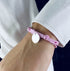 Bracelet Liberty médaille personnalisée 15 mm femme