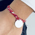 Bracelet Liberty médaille personnalisée 20mm femme
