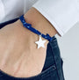 Bracelet Liberty étoile argent personnalisé femme