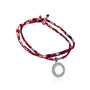 Bracelet Liberty médaillon bohème personnalisé 2 tours femme