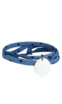 Bracelet Liberty médaille personnalisée 20mm 3 tours femme