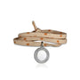 Bracelet Liberty 3 tours médaillon bohème personnalisé femme
