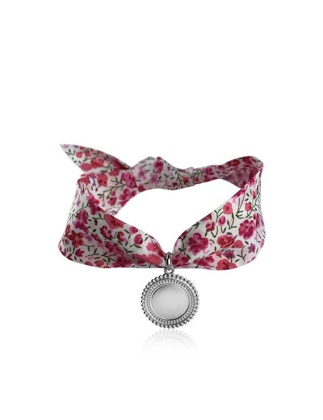 Bracelet Liberty large médaillon bohème à graver femme