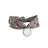 Bracelet Liberty large médaillon perlé à graver femme