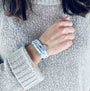 Bracelet Liberty médaille personnalisée 15mm 3 tours femme