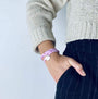 Bracelet Liberty 3 tours cœur argent personnalisé femme