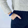 Bracelet Liberty 3 tours étoile argent personnalisé femme