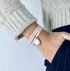 Bracelet Liberty 3 tours médaillon bohème personnalisé femme