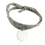 Bracelet Liberty médaille personnalisée 20mm 2 tours femme