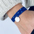 Bracelet Liberty médaille personnalisée 15mm 2 tours femme