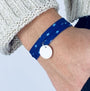 Bracelet Liberty médaille personnalisée 15mm 2 tours femme