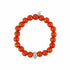 Bracelet perles bois tête mort femme