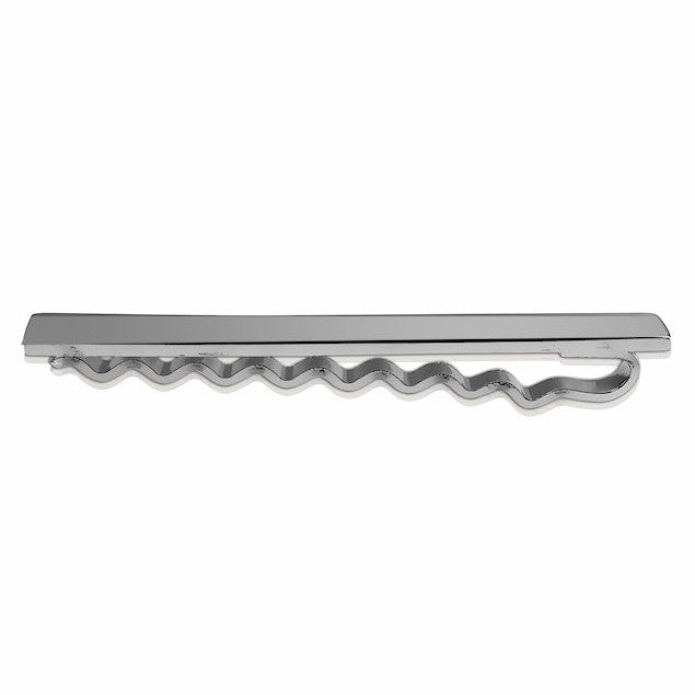 Pince cravate rectangulaire argent personnalisable homme