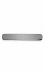Pince cravate arrondie argent personnalisable homme
