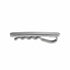 Pince cravate arrondie argent personnalisable homme