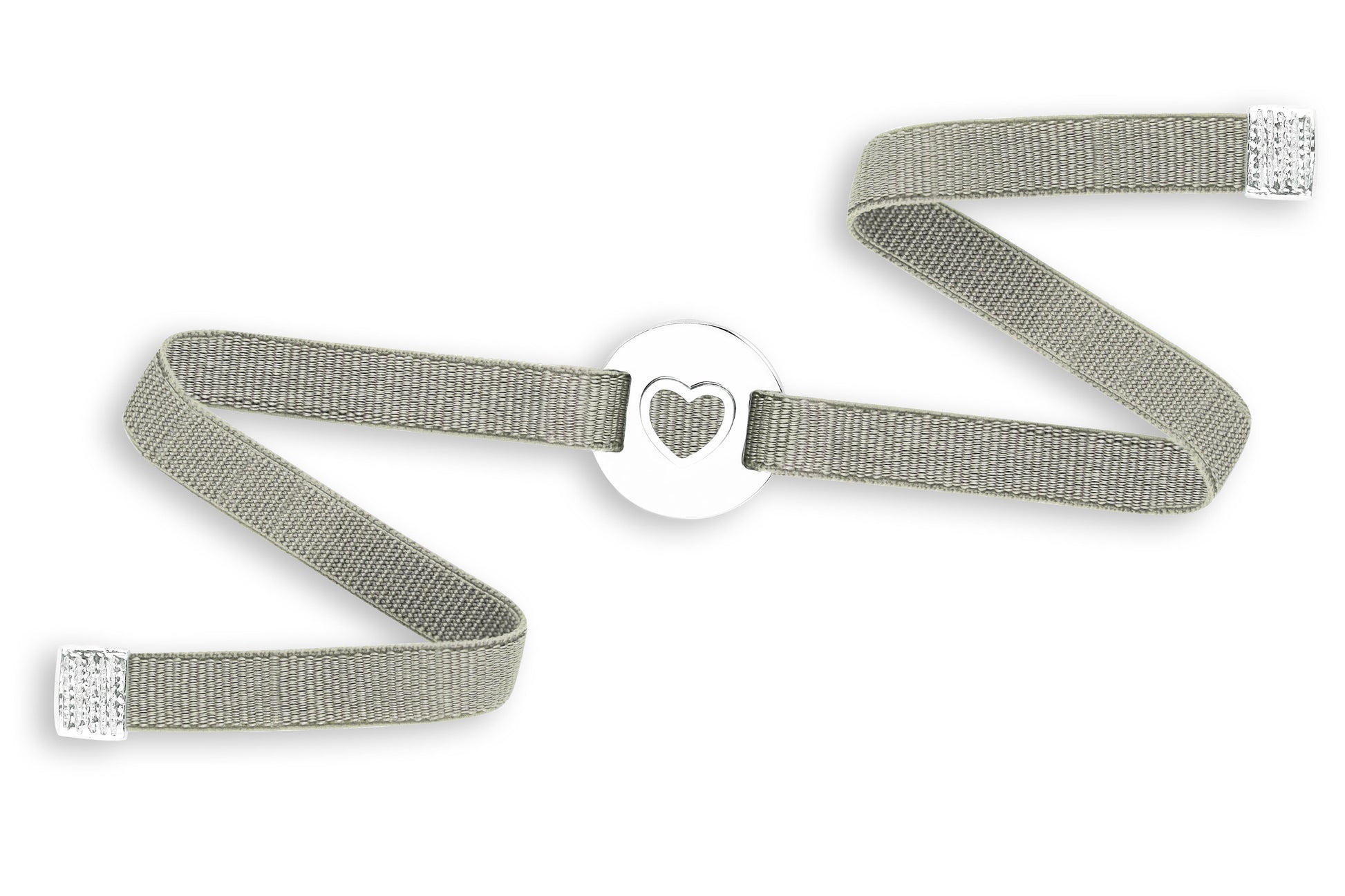 Bracelet médaille cœur femme