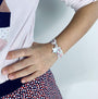 Bracelet Liberty étoile argent à graver large enfant
