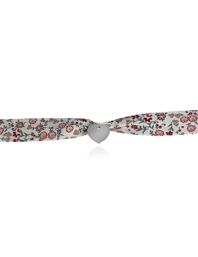 Bracelet Liberty cœur argent à graver large enfant