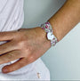 Bracelet Liberty cœur argent à graver large enfant