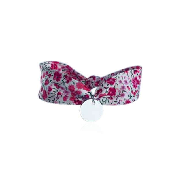 Bracelet Liberty médaille 15 mm à graver large enfant