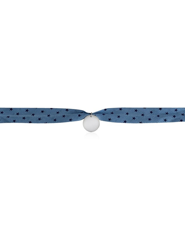 Bracelet Liberty médaille à graver 20 mm large enfant