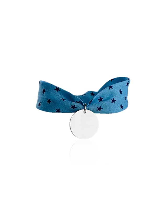 Bracelet Liberty médaille à graver 20 mm large enfant