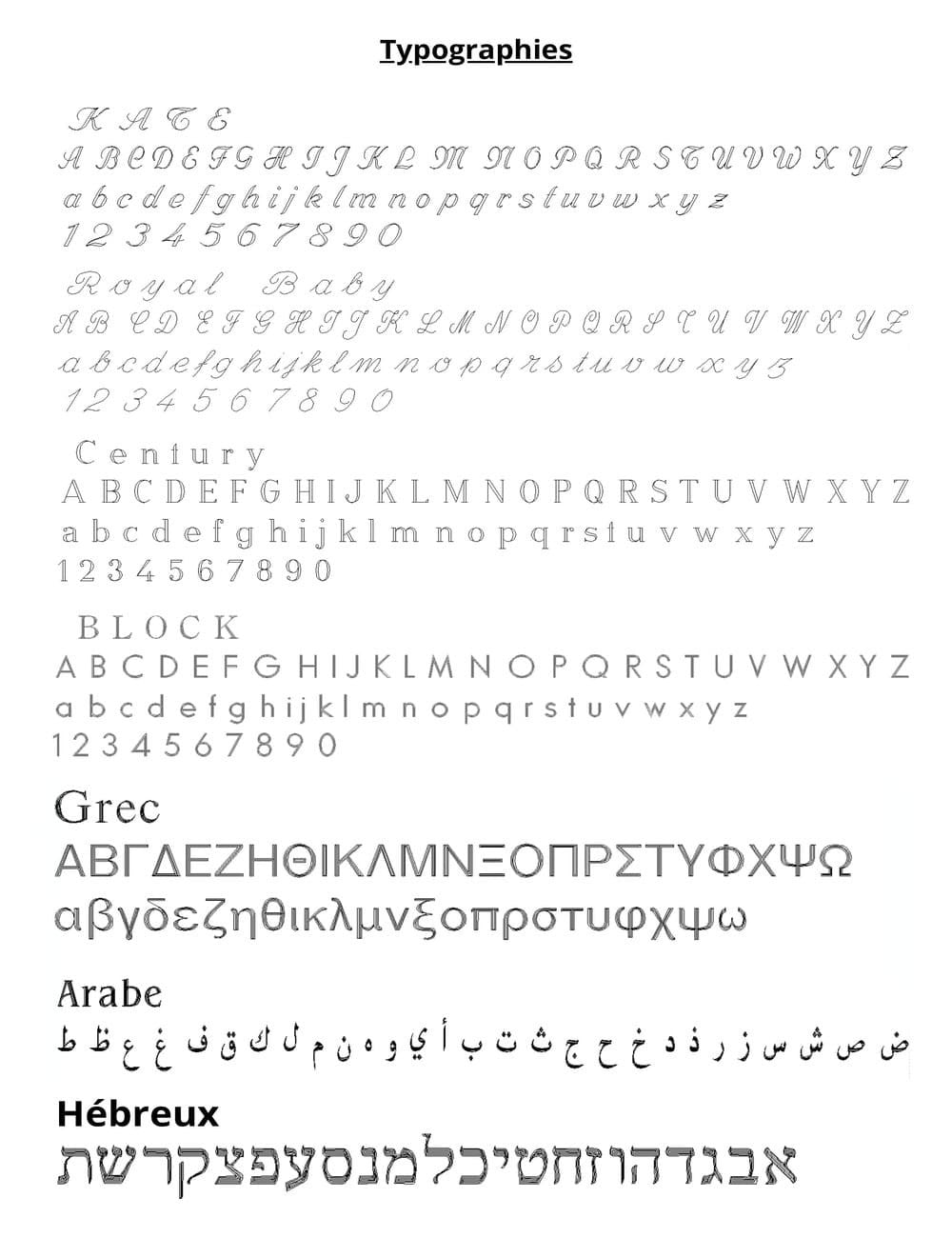 typographie bracelet liberty étoile argent personnalisé enfant