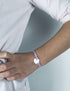 Bracelet Liberty cœur argent personnalisé enfant