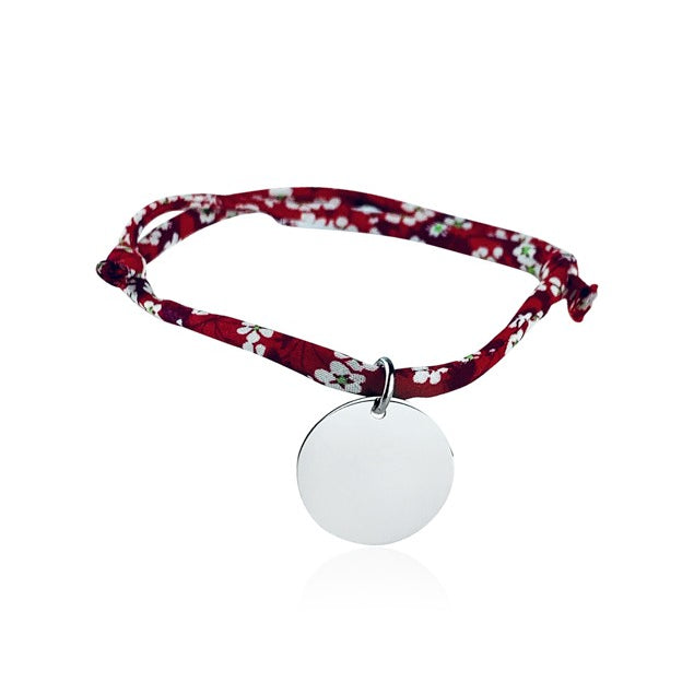 Bracelet Liberty médaille personnalisée 20 mm enfant