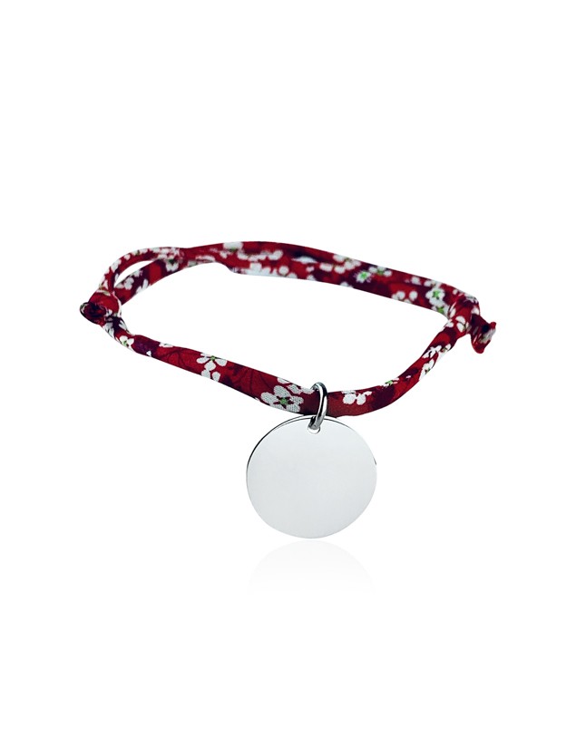 Bracelet Liberty médaille personnalisée 20 mm enfant