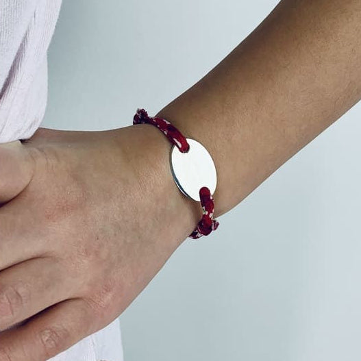 Bracelet Liberty médaille ovale à graver enfant