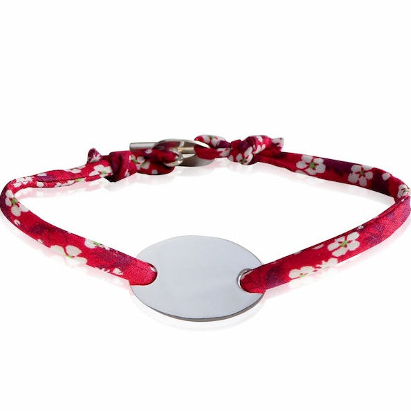 Bracelet Liberty médaille ovale à graver enfant