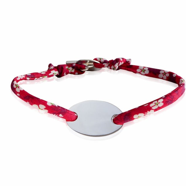 Bracelet Liberty médaille ovale à graver enfant