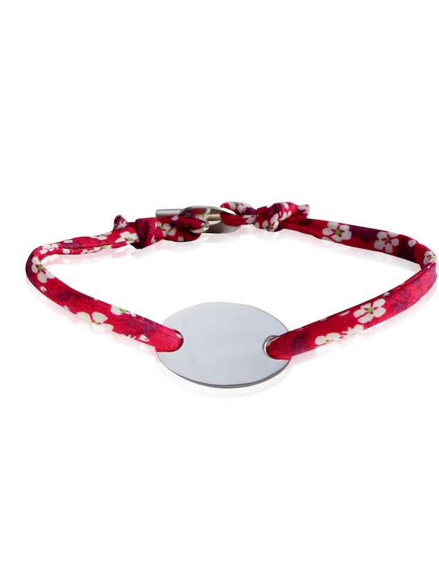 Bracelet Liberty médaille ovale à graver enfant