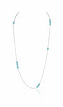 Collier sautoir turquoise femme