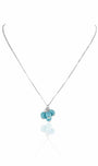 Collier grappe turquoise femme