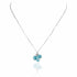 Collier grappe turquoise femme