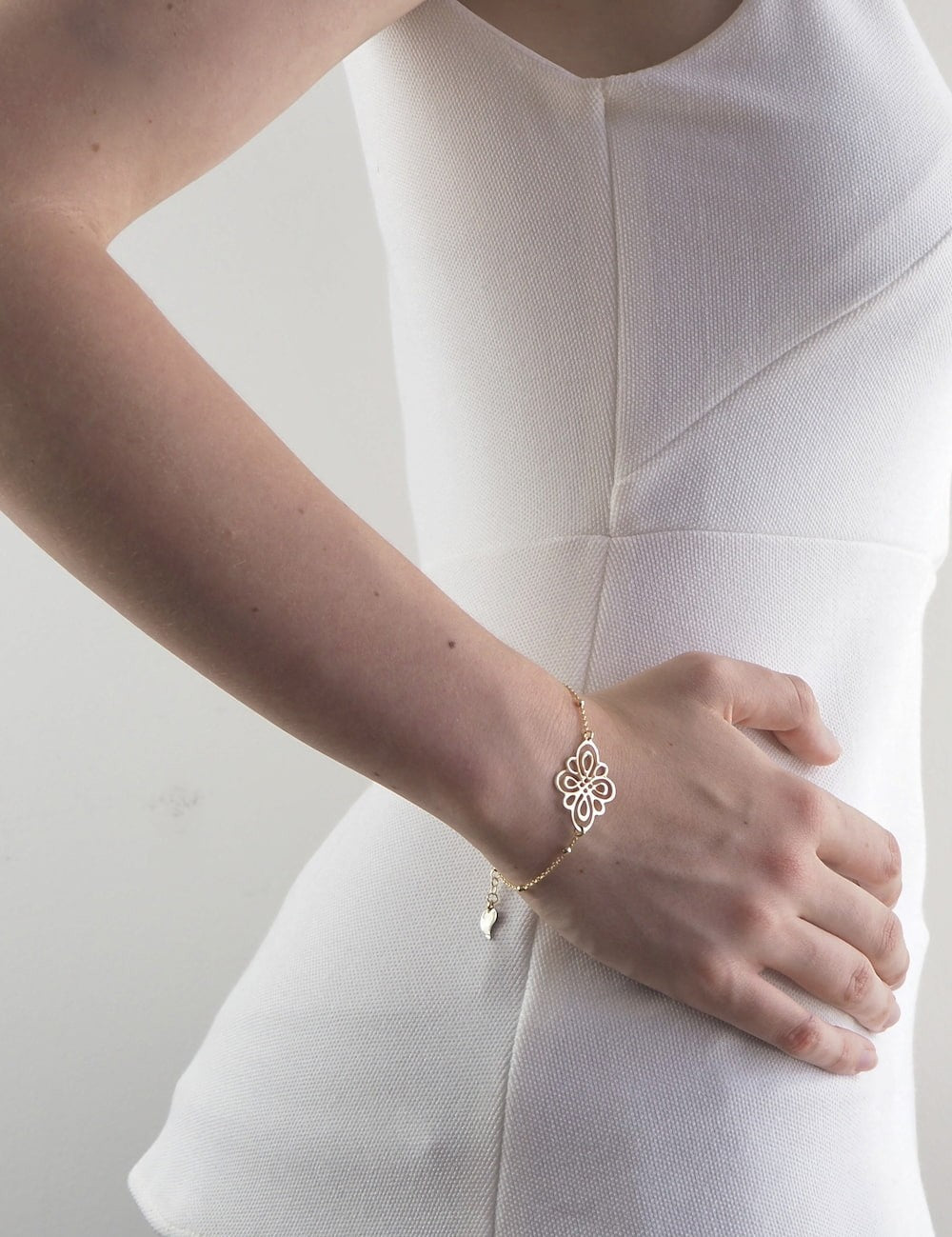 Bracelet losange vermeil femme