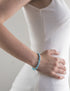 Bracelet perles turquoise femme