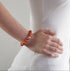 Bracelet perles bois tête mort femme