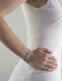 Bracelet corde ajustable perles turquoise femme