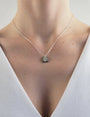 Collier nacre agate noire femme