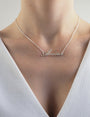 Collier message amour argent femme