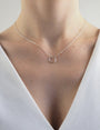 Collier cercle argent femme
