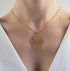 Collier pendentif losange vermeil femme