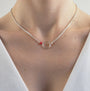 Collier cercle corail femme