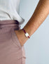 Bracelet Liberty médaille ovale à personnaliser femme