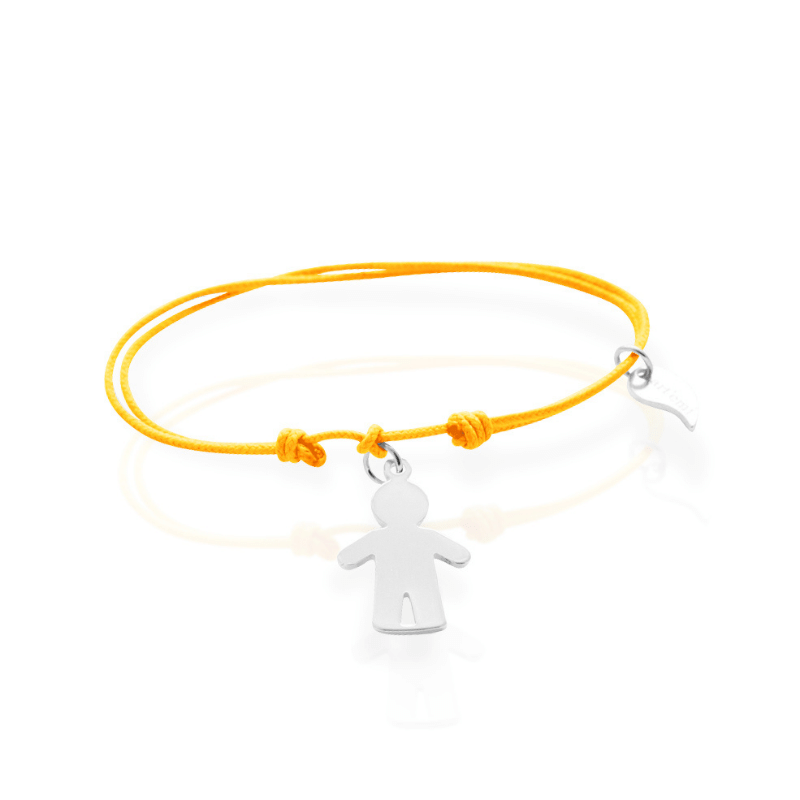 Bracelet gravure breloque personnage garçon personnalisé femme