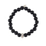Bracelet perles bois tête mort femme
